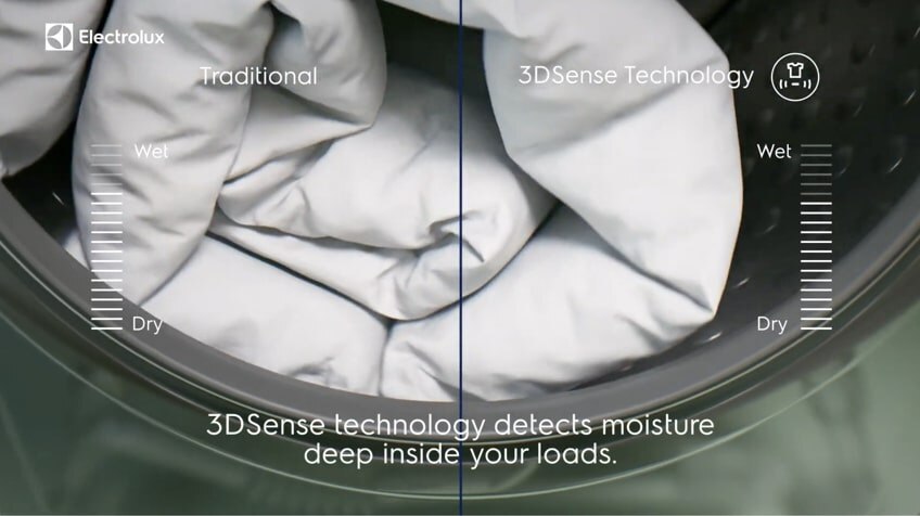 Optimal drying results with Electrolux 3DSense