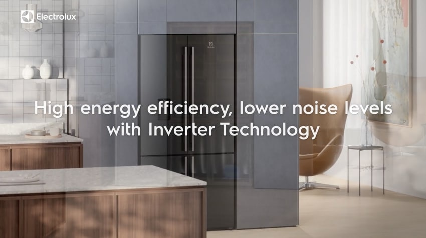 High energy efficiency, lower noise levels with Inverter Technology