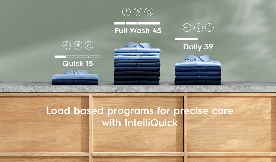 QUICK 9KG WASH IN 45 MINS