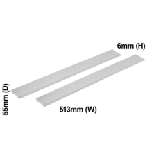 Cooktop trim expansion kit