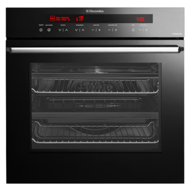 60cm Ebony 12 Multifunction Pyrolytic Single Oven